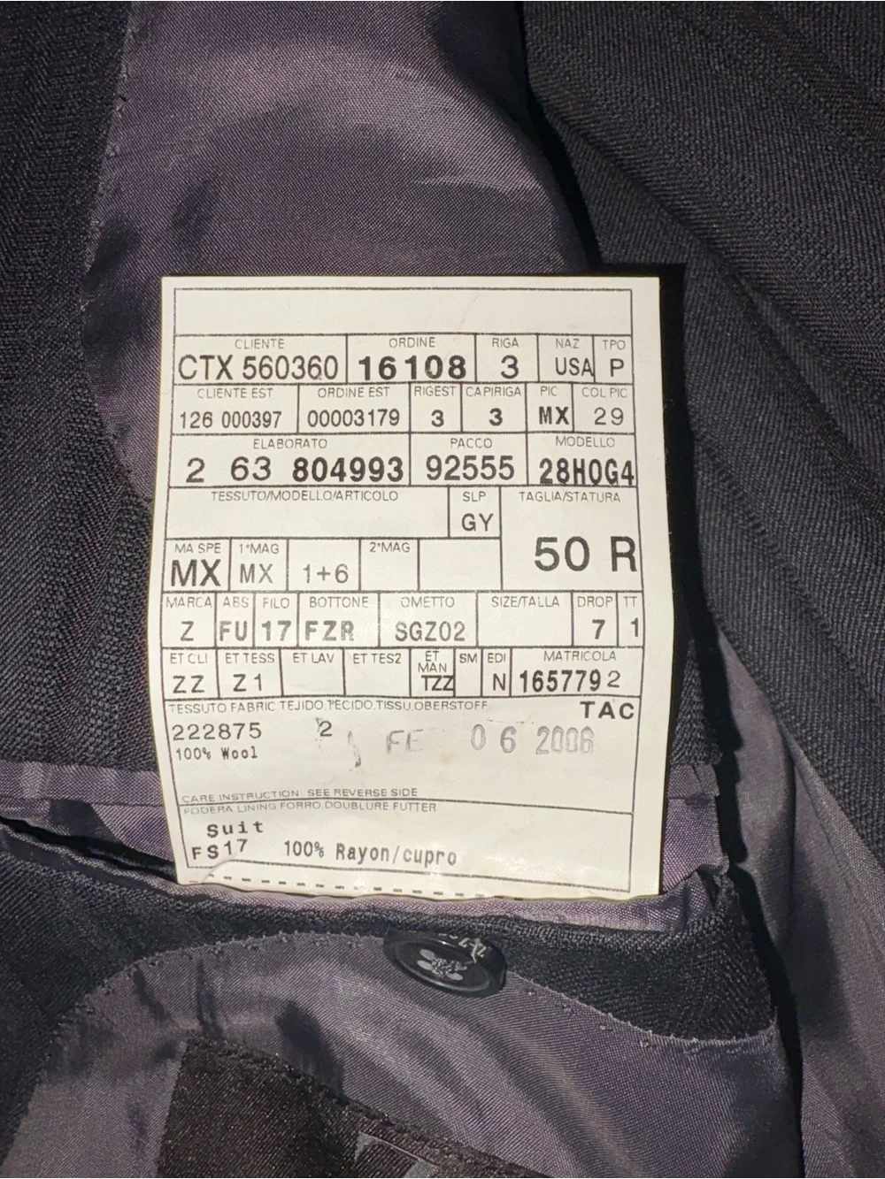 Z Zegna Dark Gray 2-pc Slim fit Men's Suit 40R, 31x28